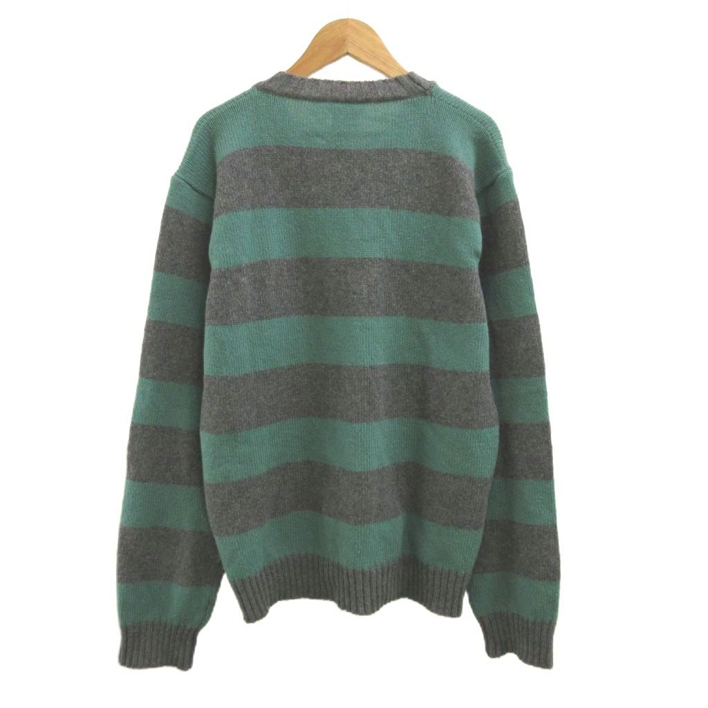 r*i様 Agnes b homme ウール、コットンリネンニットセーター セッ アニエスベーオム Agnes b. homme ニット セーター 3 グレー 緑