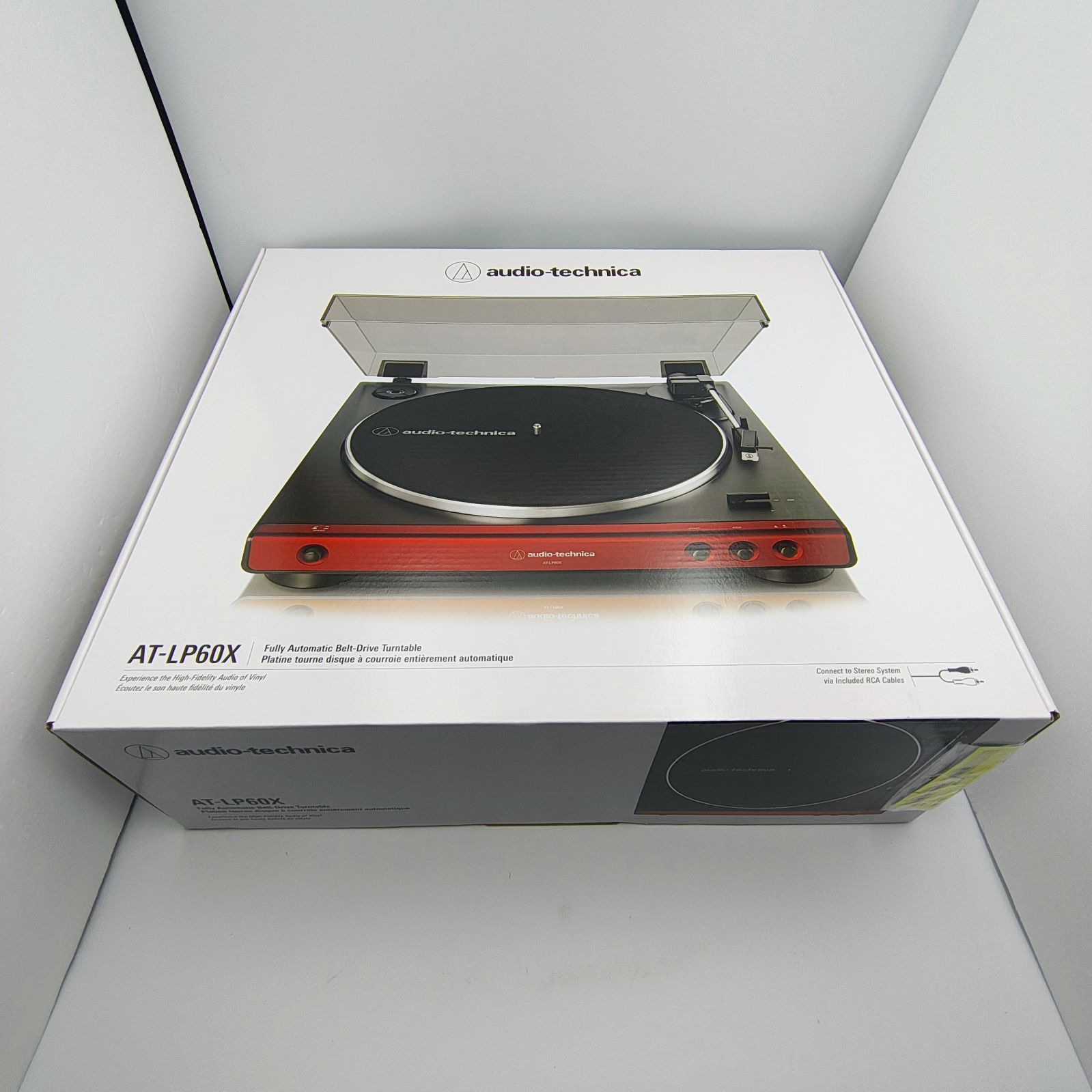 オーディオテクニカ レコードプレーヤー AT-LP60X RD レッド フル