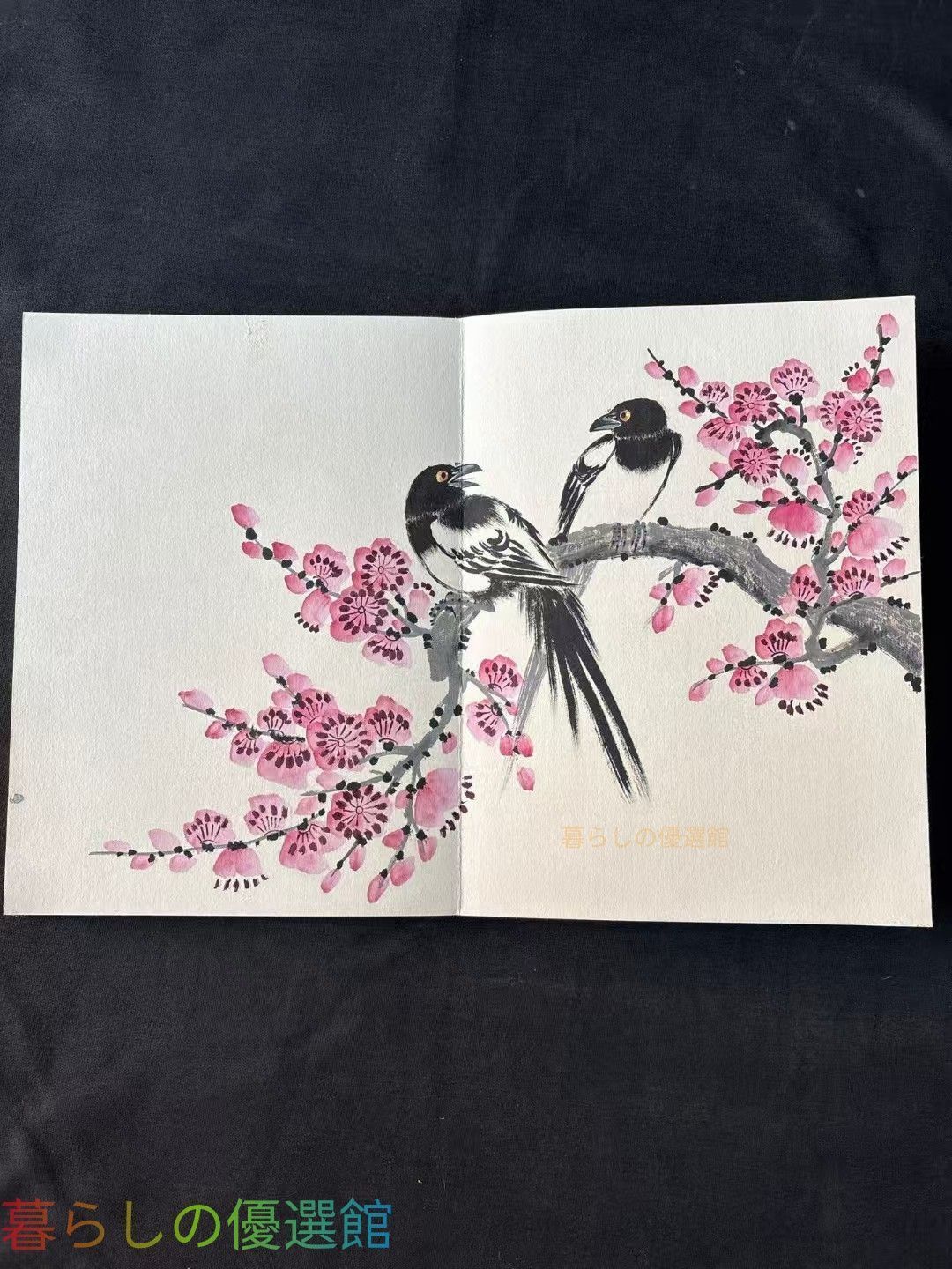 中国古美術 于非閣 花鳥図 短冊 美術品gd429