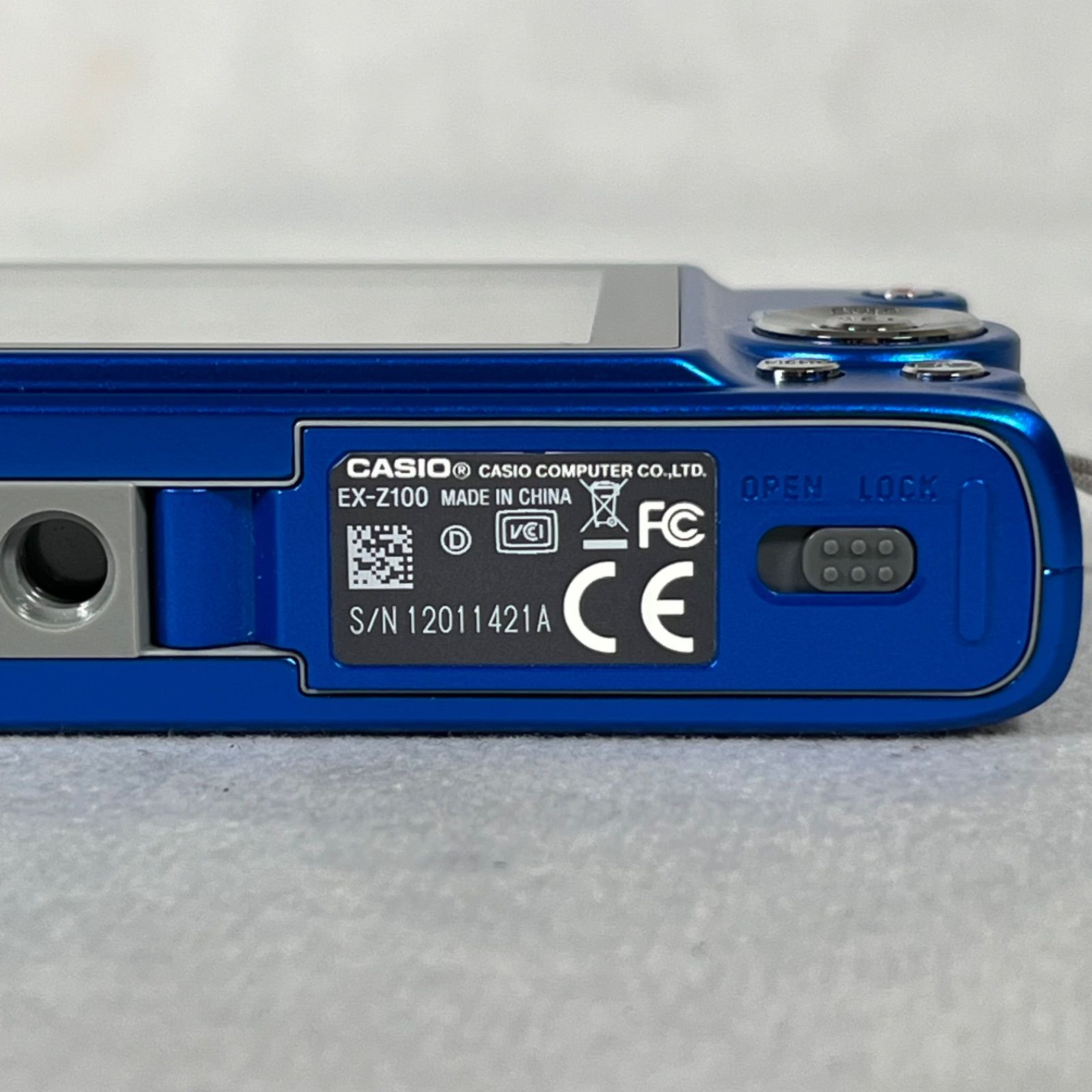CASIO EXILIM コンパクトデジタルカメラ 青 管2606-361】CASIO カシオ EXILIM ZOOM EX-Z100 ブルー コンパクト