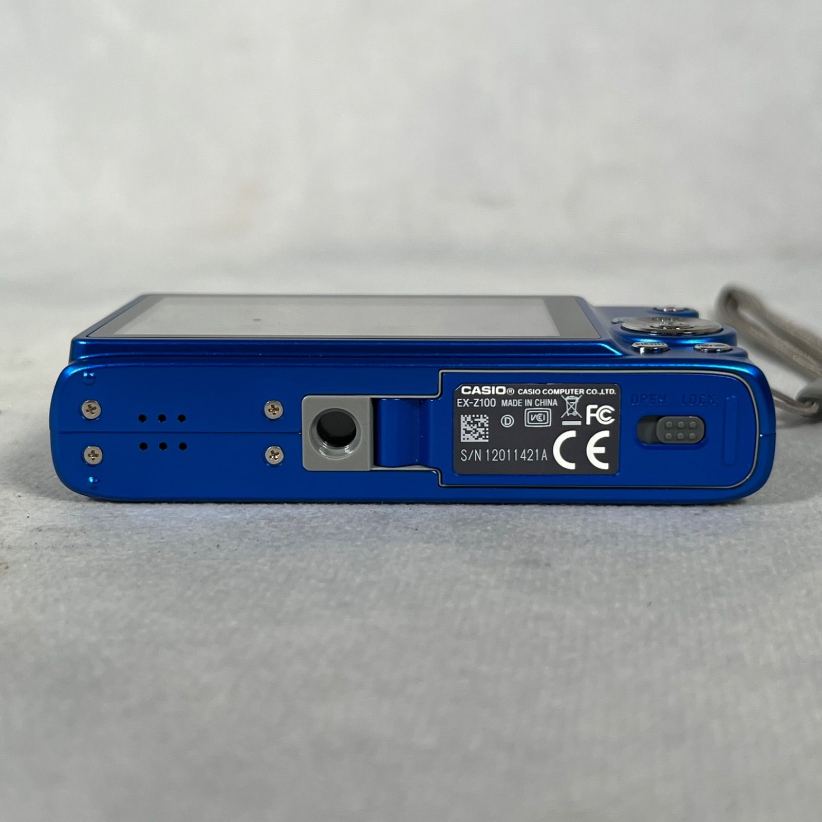 管2606-361】CASIO カシオ EXILIM ZOOM EX-Z100 ブルー コンパクト