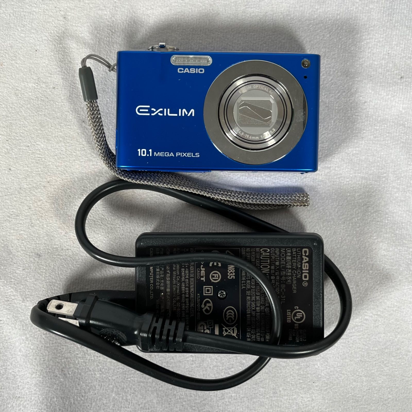 管2606-361】CASIO カシオ EXILIM ZOOM EX-Z100 ブルー コンパクト