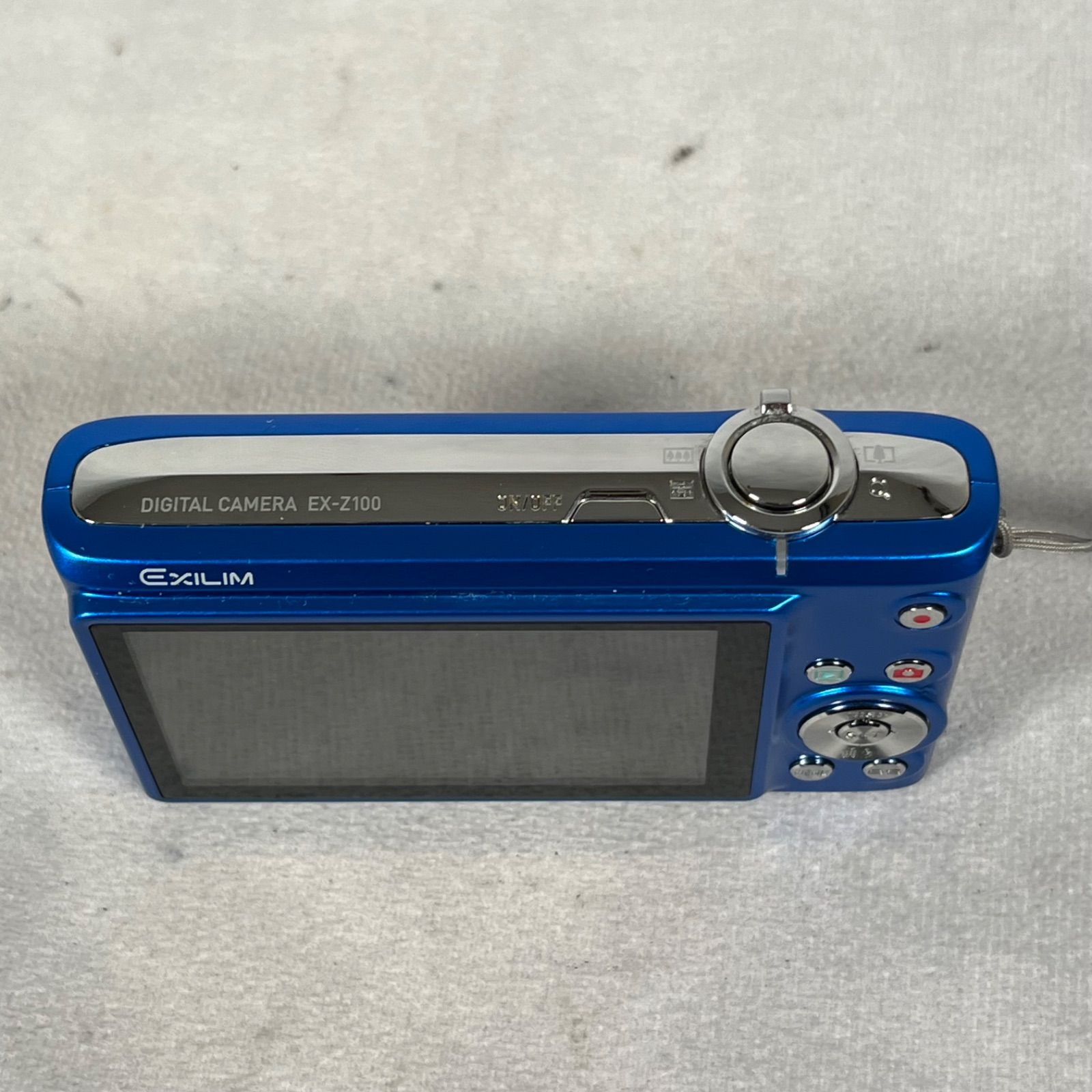 管2606-361】CASIO カシオ EXILIM ZOOM EX-Z100 ブルー コンパクト