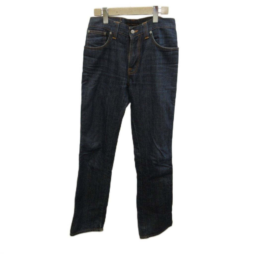 ヌーディージーンズ nudie jeans デニム ジーンズ 31 インディゴ ブルー フルレングス ストレートシルエット /PP ■ECB006