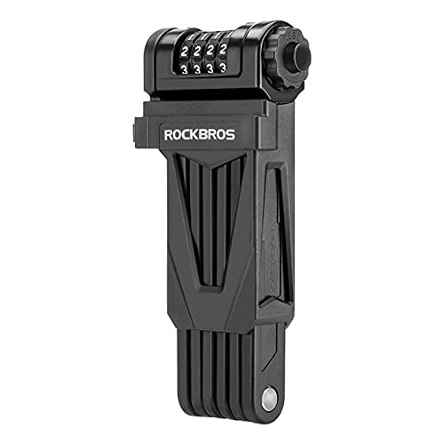ROCKBROS(ロックブロス)ブレードロック 自転車 鍵 4桁ダイヤル式 チェーンロック 折りたたみ 85cm 盗難防止 コンパクト 自転車用ロック 取付ブラケット付 通勤 バイクas 7,199円