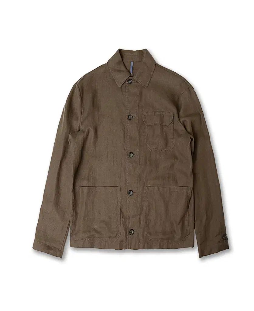 モンテドーロ Montedoro カーキ リネン S/S イタリア チョア ジャケット