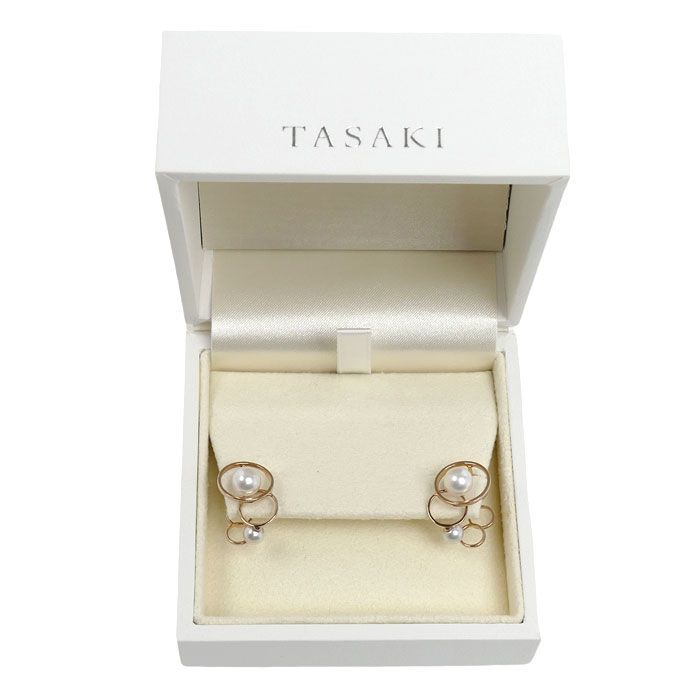 TASAKI エニーマ　パールピアス　K18PG TASAKI タサキ K18PG ピンクゴールド エニーマ ピアス アコヤパール約