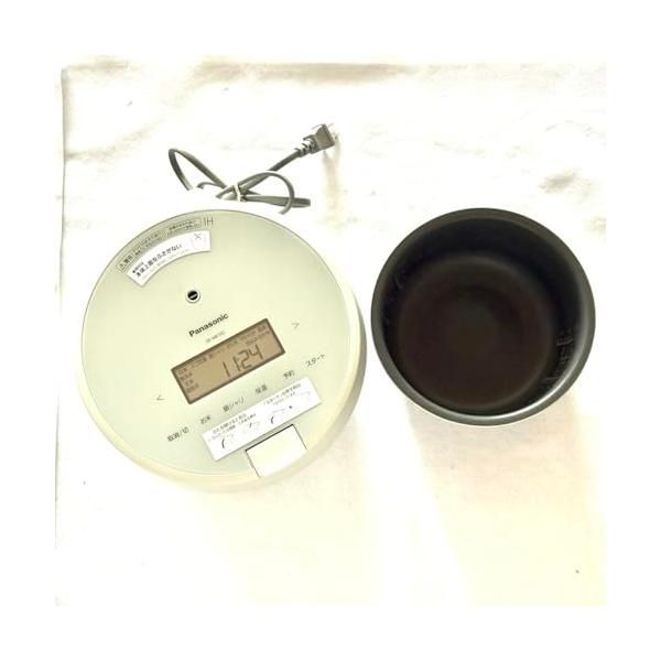 【中古】パナソニック 炊飯器 5合 圧力IH コンパクトサイズ ふた食洗機対応 グリーン SR-NB102-G
