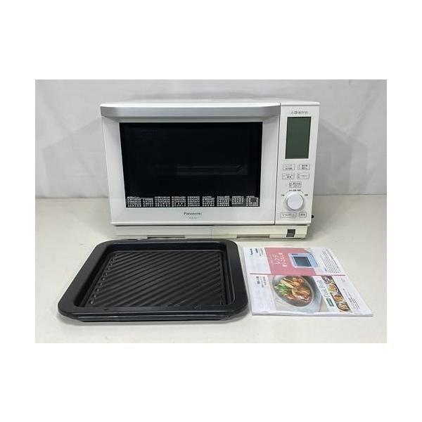【中古】パナソニック ビストロ スチームオーブンレンジ 26L ホワイト NE-BS606-W