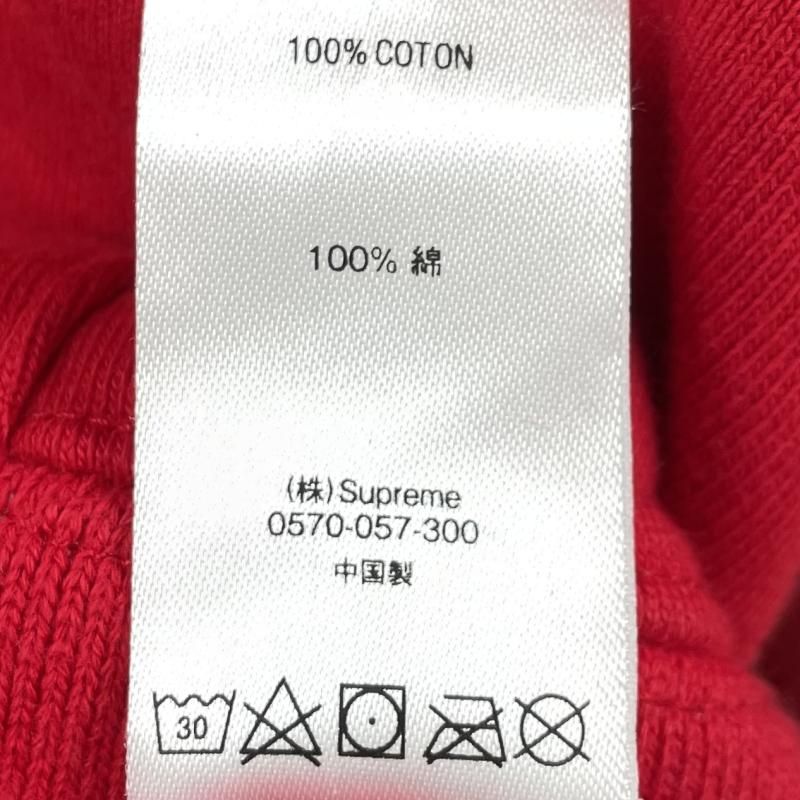 中古】Supreme19AW Mirrored Logo Hooded Sweatshirt サイズL レッド