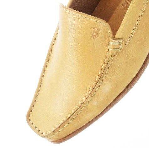 トッズ TOD'S ドライビングシューズ スリッポン モカシン レザー ロゴ