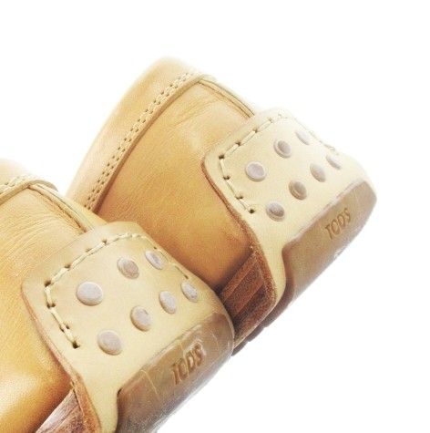 トッズ TOD'S ドライビングシューズ スリッポン モカシン レザー ロゴ