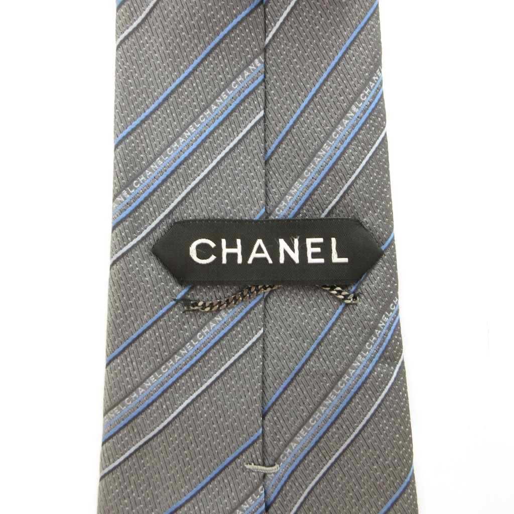 シャネル CHANEL ネクタイ レギュラータイ レジメンタルストライプ