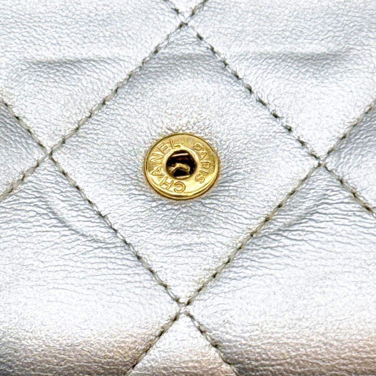 美品 CHANEL シャネル マトラッセ 2.55 ラムスキン ゴールド金具 長