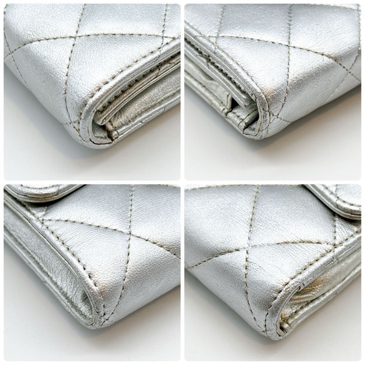 美品 CHANEL シャネル マトラッセ 2.55 ラムスキン ゴールド金具 長