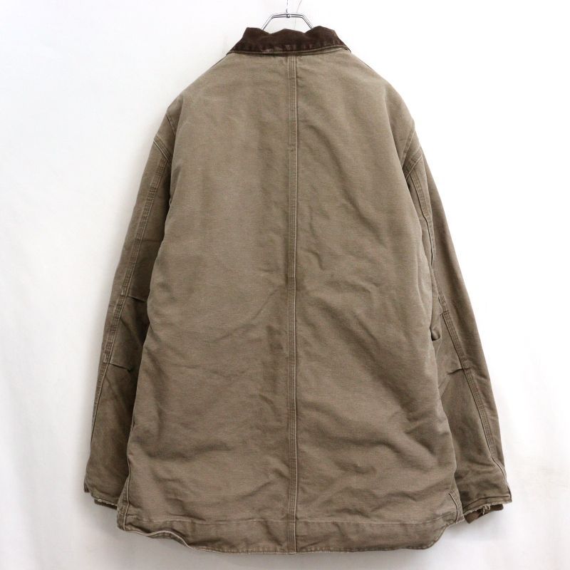 00s Carhartt ダブルジップ 裏ボア サンドストーンリッジコート ジャケット メンズ 表記XLサイズ｜詳細画像