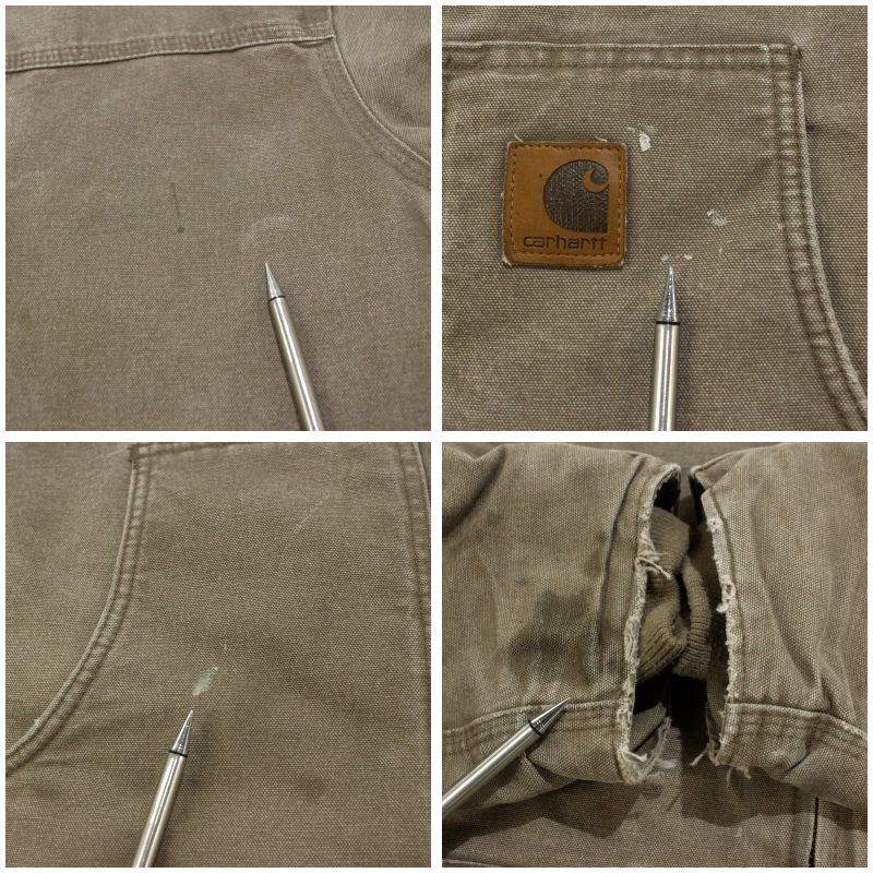 00s Carhartt ダブルジップ 裏ボア サンドストーンリッジコート ジャケット メンズ 表記XLサイズ｜詳細画像