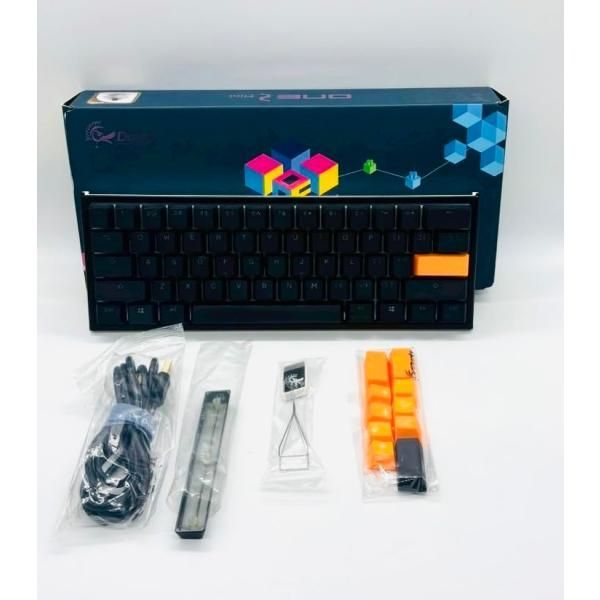 【中古】Ducky One 2 Mini 60%ゲーミングキーボード - Cherry MX ブラウンスイッチ - 新しいプチベゼルデザイン - RGB -