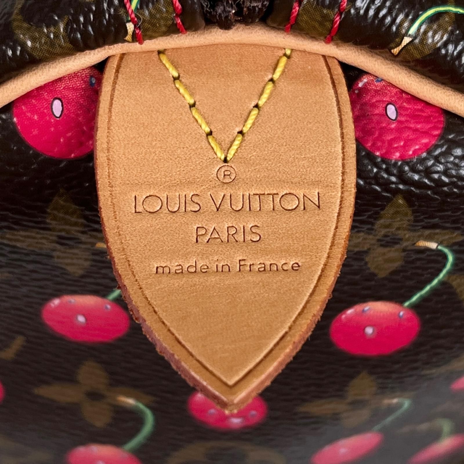 ⭐使用少⭐ ルイヴィトン モノグラム コント ドゥ フェ リンゴ 丸形 美品 LOUIS VUITTON ルイ・ヴィトン モノグラムチェリー M95009