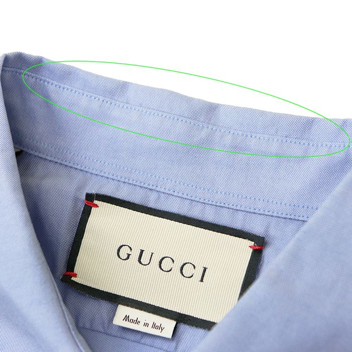 SALE【美品】GUCCI グッチ シャツ サイズ 43/17 メンズ GUCCIBAND エン