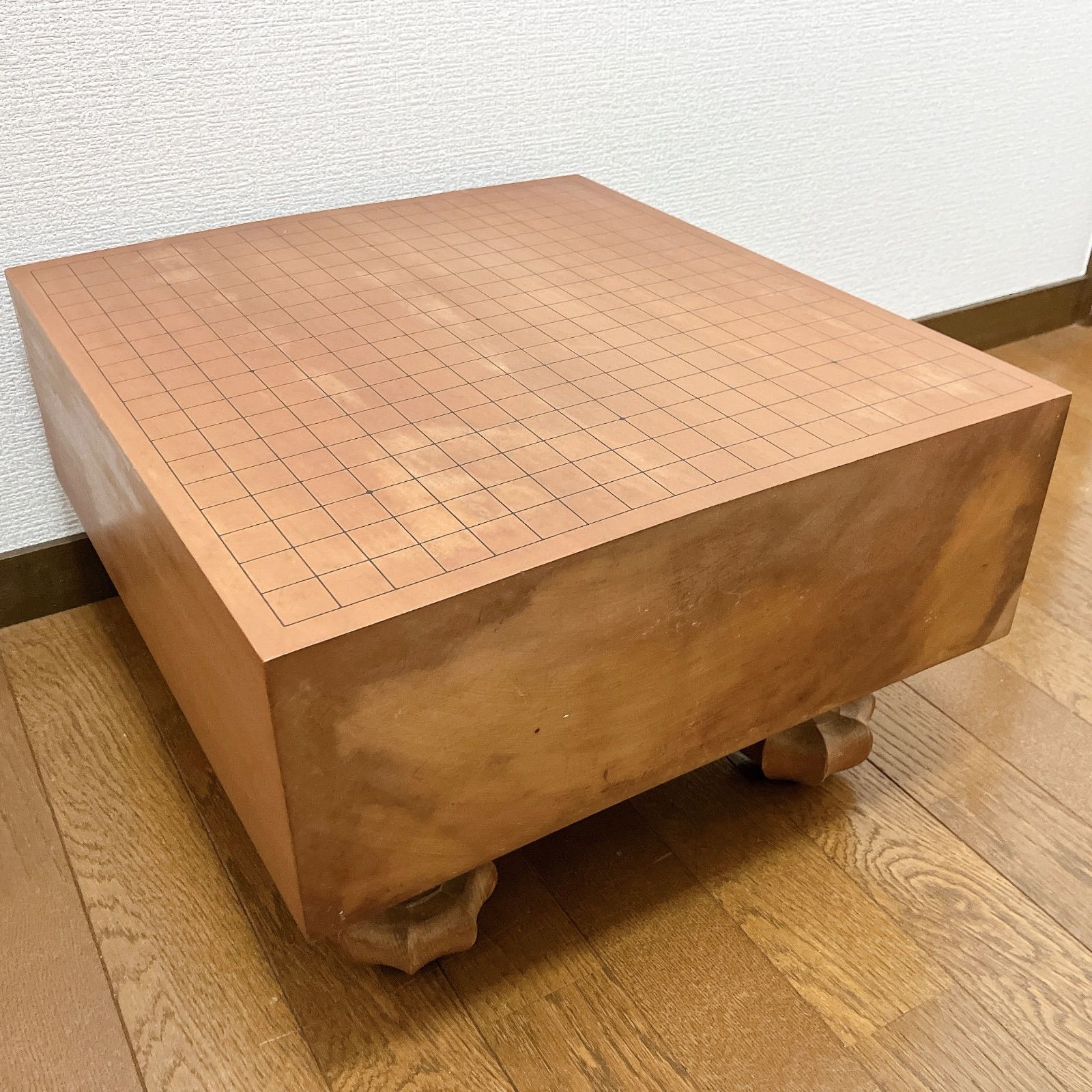 高級囲碁盤 足付き 碁石付き 19路盤 高級囲碁盤 足付き へそ付き 厚さ約15cm 19路盤 木製 - メルカリ