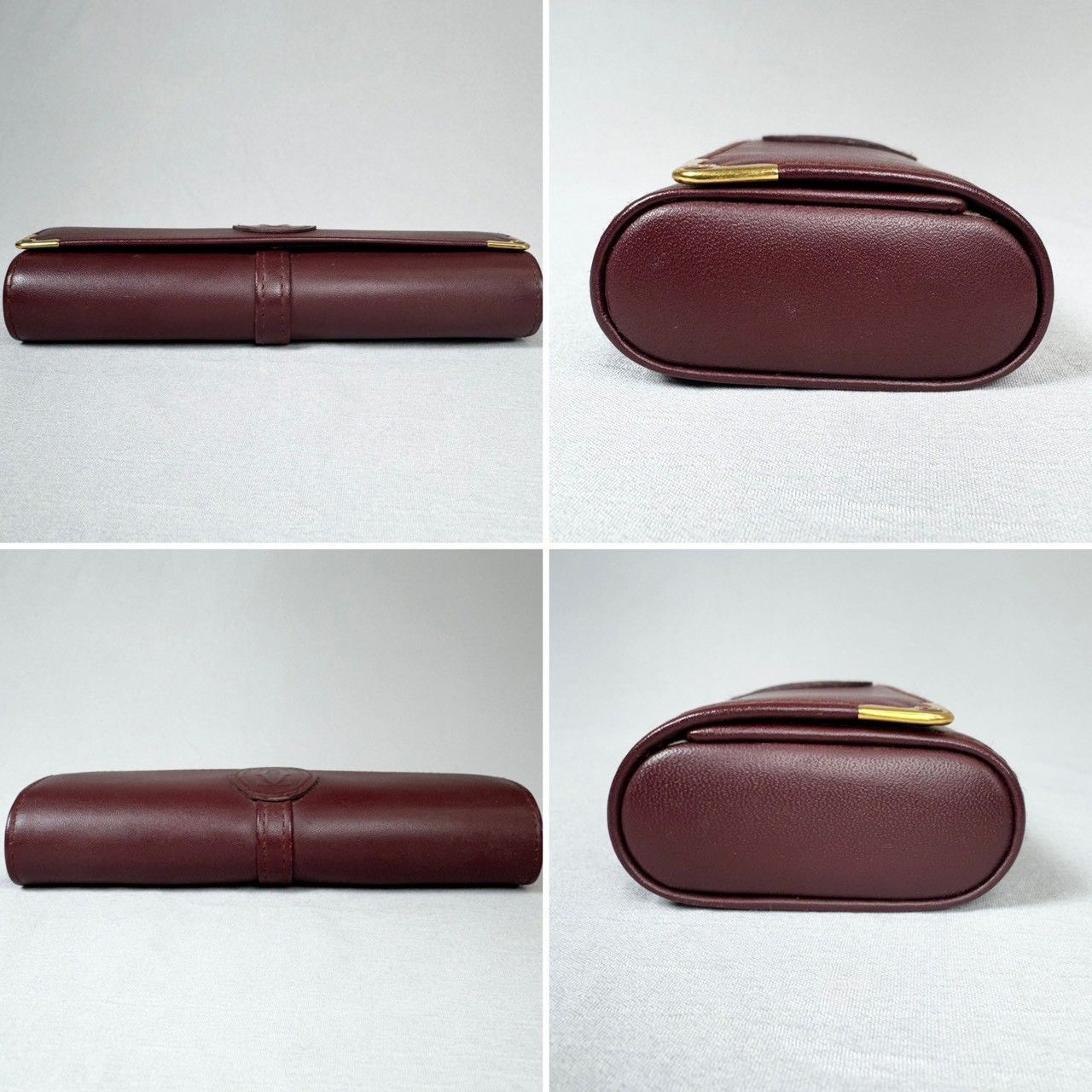 美品】Cartier カルティエ マストライン レザー メガネケース ボルドー
