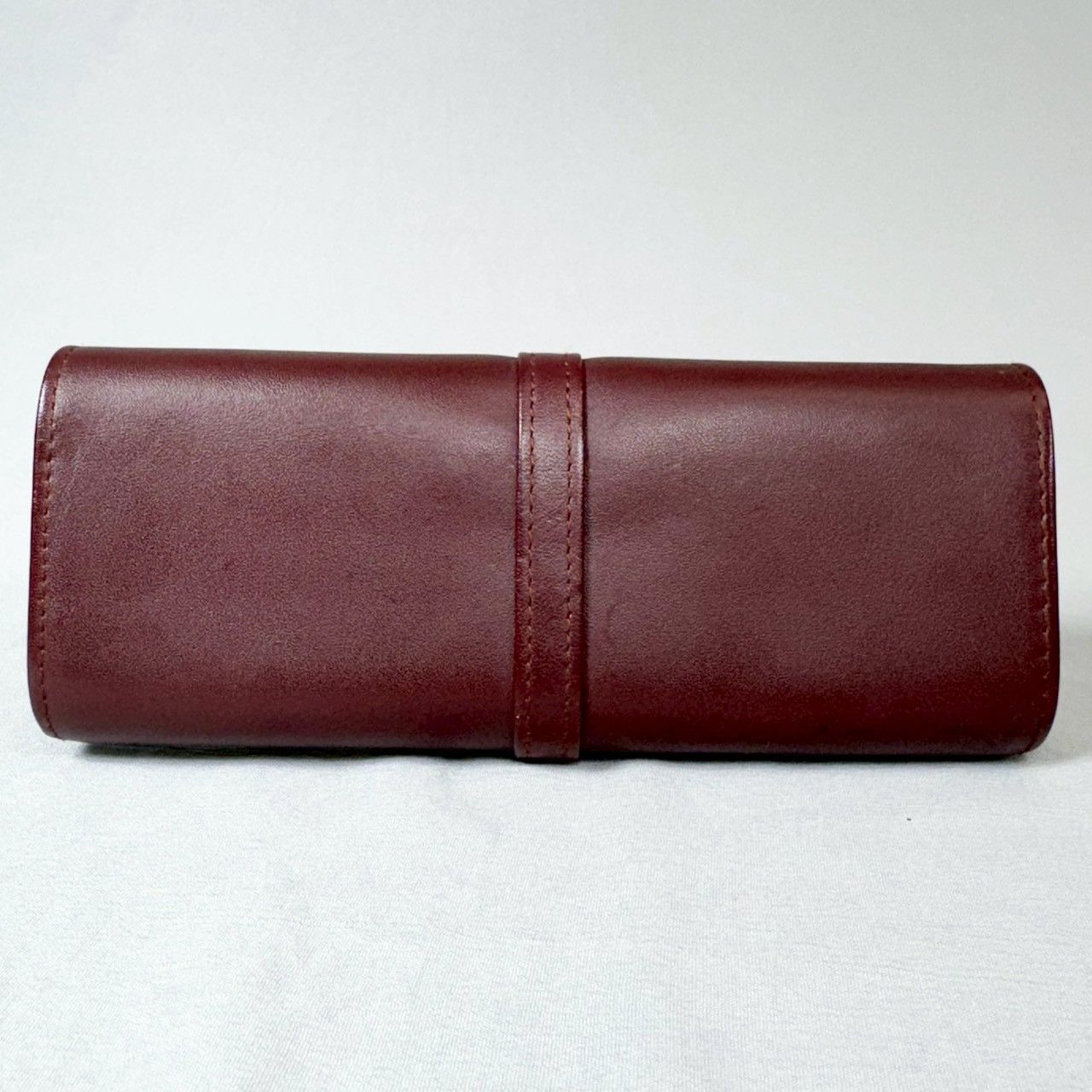 美品】Cartier カルティエ マストライン レザー メガネケース ボルドー
