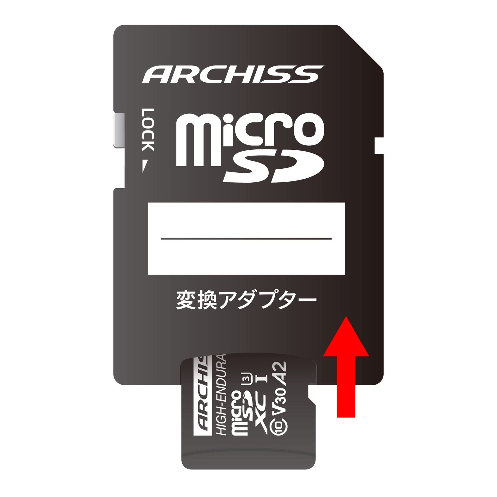 アーキス(Archiss) microSD 128GB microSDXC Professional 100MB/s UHS-I / U3 / C10 / V30 / A2 AS-128GMS-PV3 [128GB]