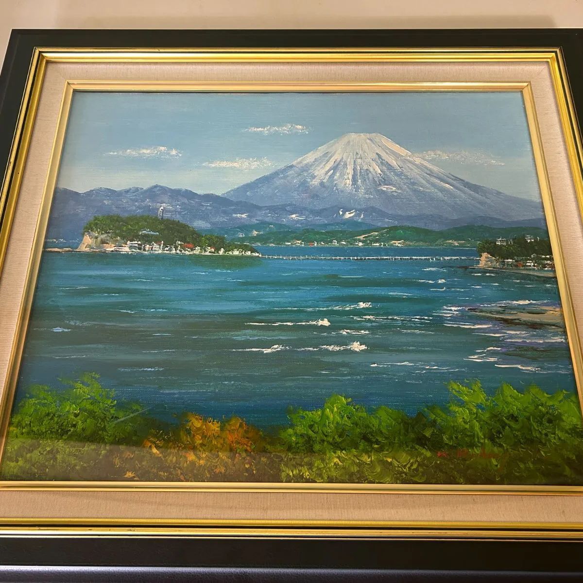 小林 幸三 油彩画 【湘南の富士】 - メルカリ