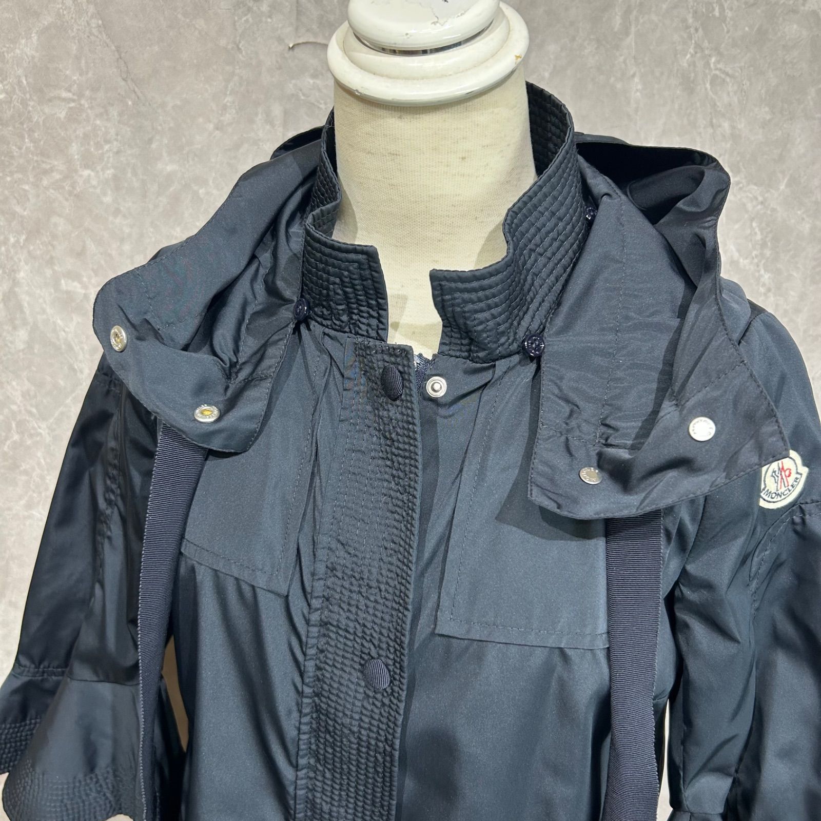 MONCLER モンクレールナイロンコートネイビー00 - メルカリ
