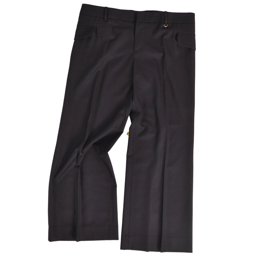 美品 グッチ GUCCI パンツ ワイドパンツ ロングパンツ ウール ボトムス