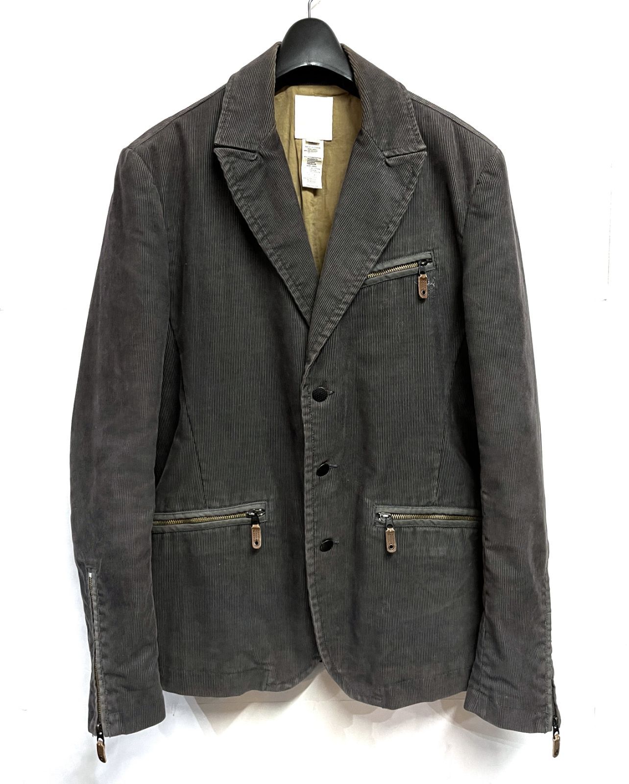 DIESEL｜ディーゼル コーデュロイ テーラードジャケット ライダース型 7,029円