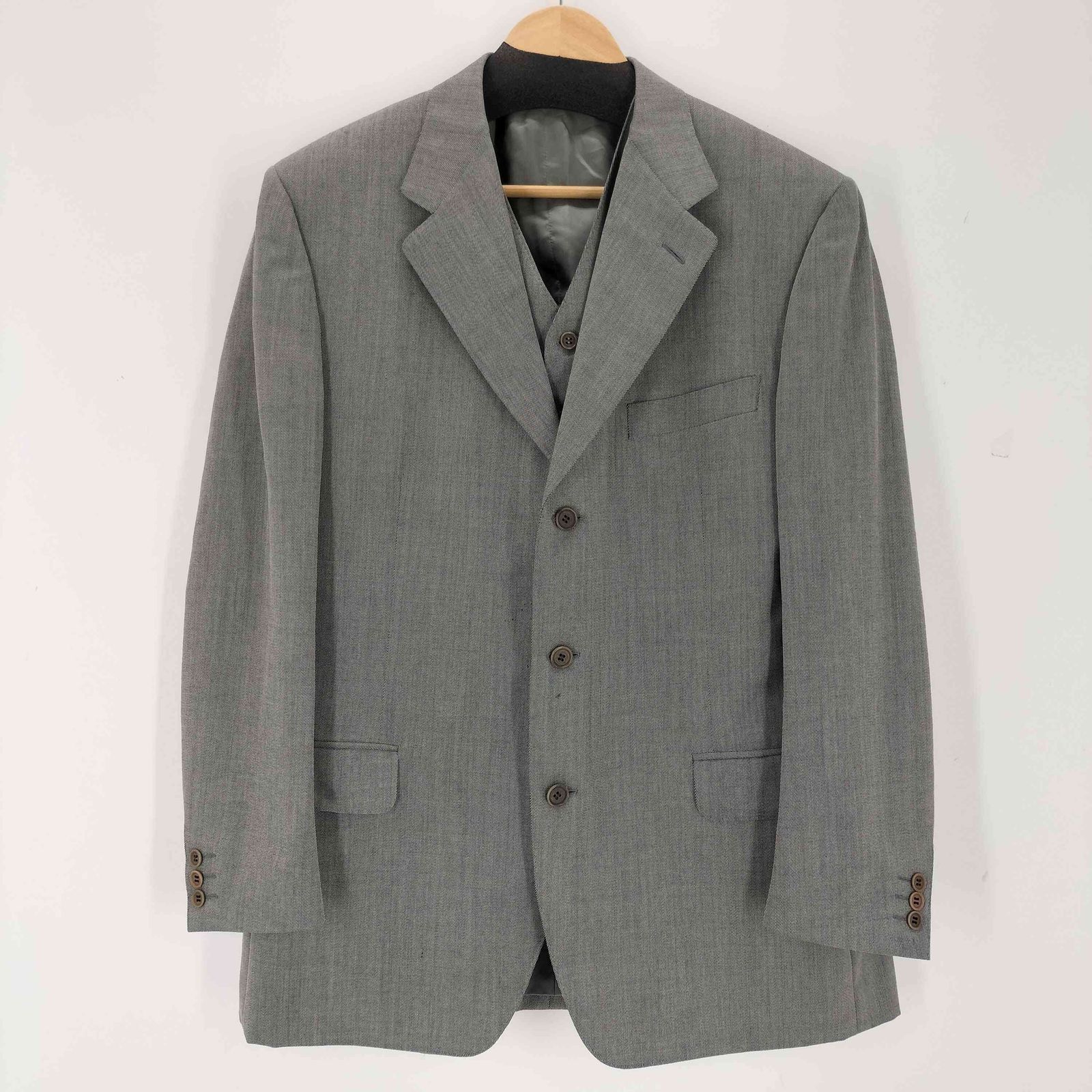 カナーリ CANALI イタリア製 ベスト付き セットアップ メンズ 52