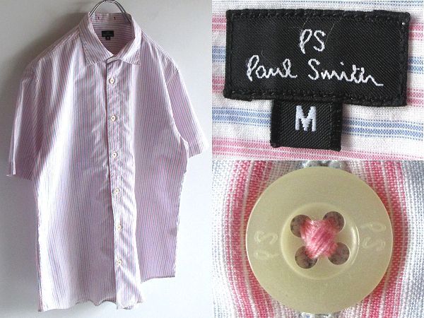 00sアーカイブ PS Paul Smith ポールスミス 半袖 コットンリネン