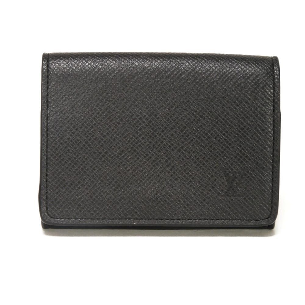 LOUIS VUITTON ルイ・ヴィトン アンヴェロップ カルト ドゥ ヴィジット NM 新型 LVロゴ エンボス ブラック 現行 スナップボタン マチ付き パスケース 名刺入れ RFID ICチップ 美品 タイガ ノワール カードケース M64595 LOUIS VUITTON ルイ・ヴィトン アンヴェロップ カルト ドゥ ヴィジット