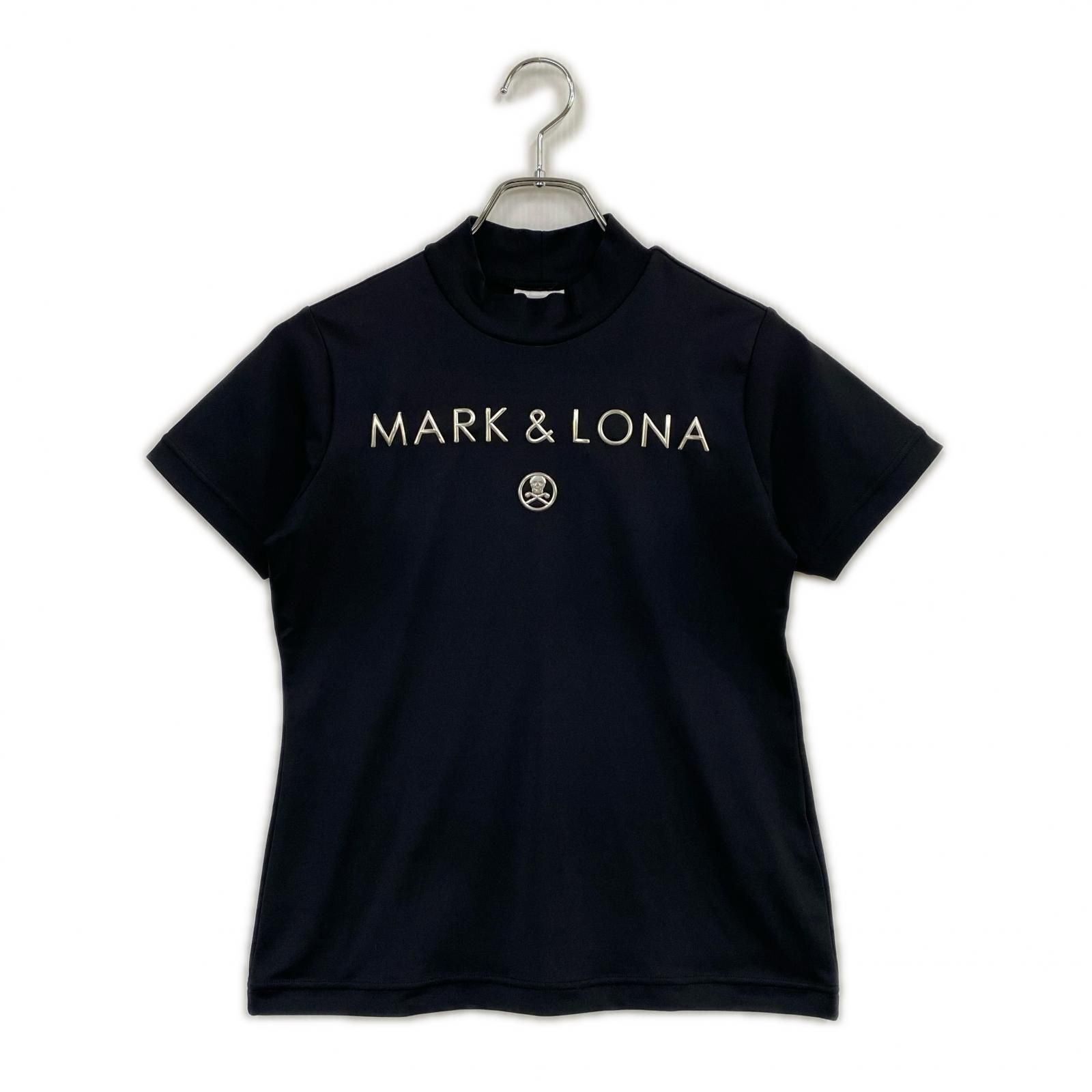 【美品】マークアンドロナ　レディース　半袖　モックネックシャツ　36 S 中古 レディース マークアンドロナ MARK&LONA 半袖シャツ 36(S