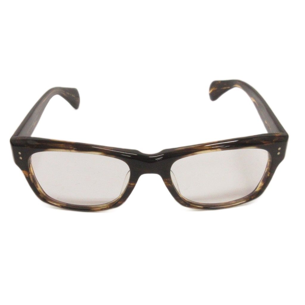 オリバーピープルズ OLIVER PEOPLES 美品 BUDDIE サングラス 伊達メガネ ウェリントン 茶 ブラウン 53□21-140 アイウェア 10,564円