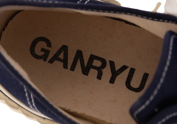 ガンリュウGANRYU チャンキーソールキャンバススニーカー 紺白XS(25位