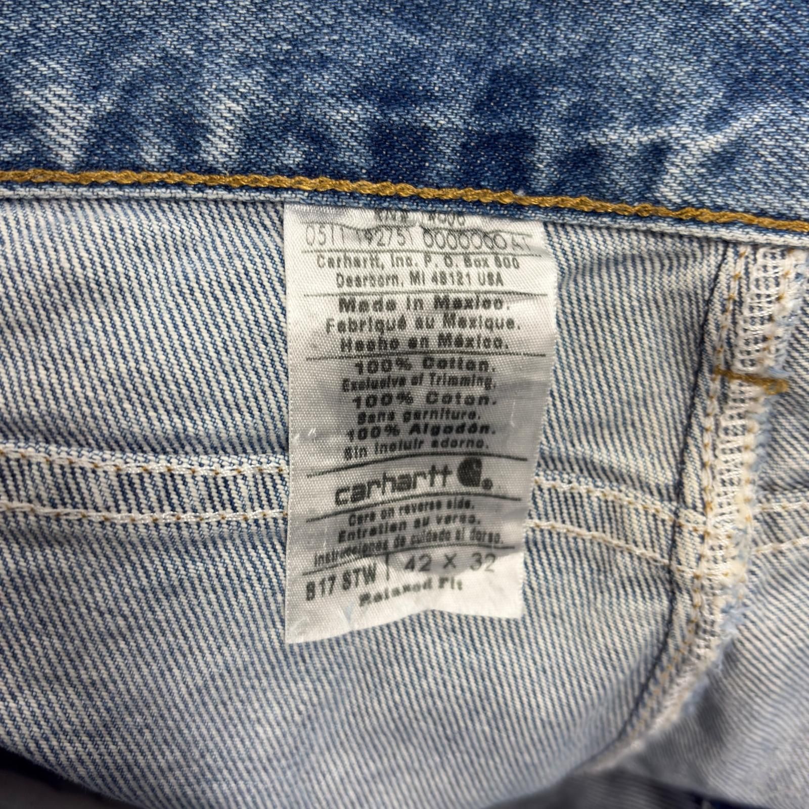 古着 カーハート Carhartt デニム パンツ ジーンズ ワーク 大きい 