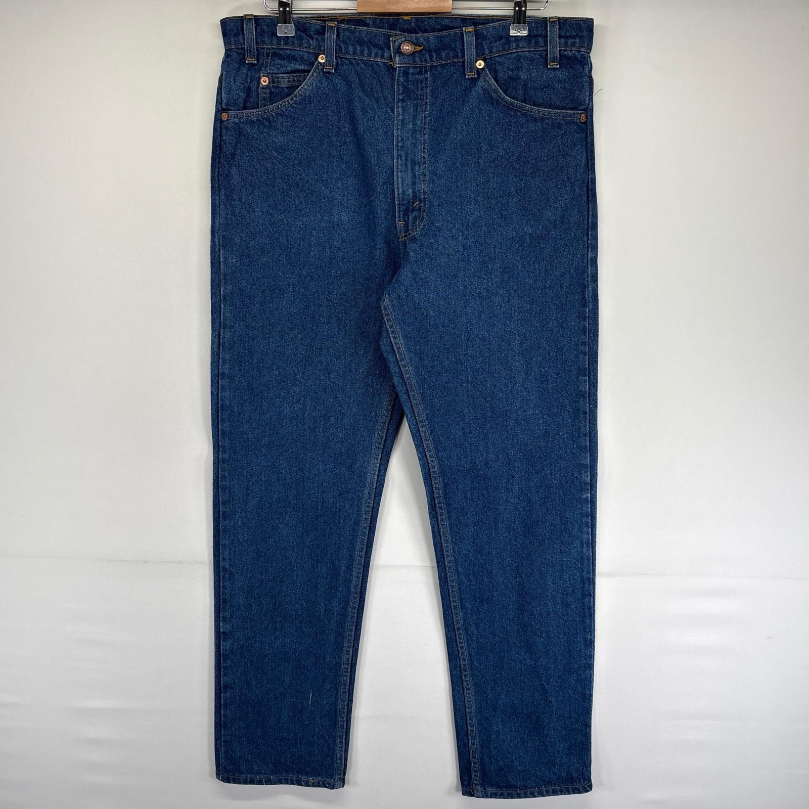 古着 90's/90年代 リーバイス Levi's USA製 パンツ ストレート ジッパーフライ 5ポケット 505 ジーンズ w38 L30 ブルー系 メンズ