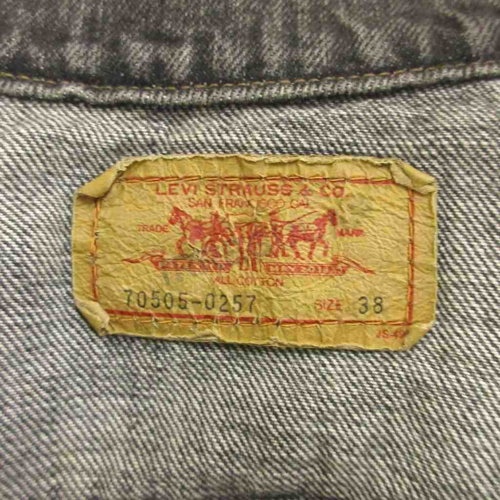 リーバイス Levi's 70505-0257 先染めブラック 4th デニムジャケット