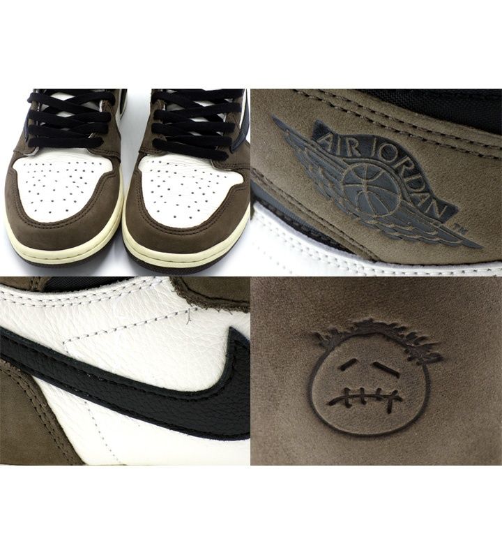 ナイキ NIKE × トラヴィス スコット Travis Scott 【 AIR JORDAN 1 RETRO HIGH OG CD4487 100 】 エア ジョーダン 1 ハイ スニーカー w27442