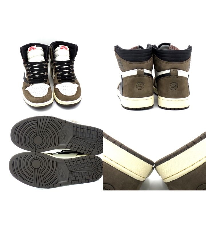 ナイキ NIKE × トラヴィス スコット Travis Scott 【 AIR JORDAN 1 RETRO HIGH OG CD4487 100 】 エア ジョーダン 1 ハイ スニーカー w27442