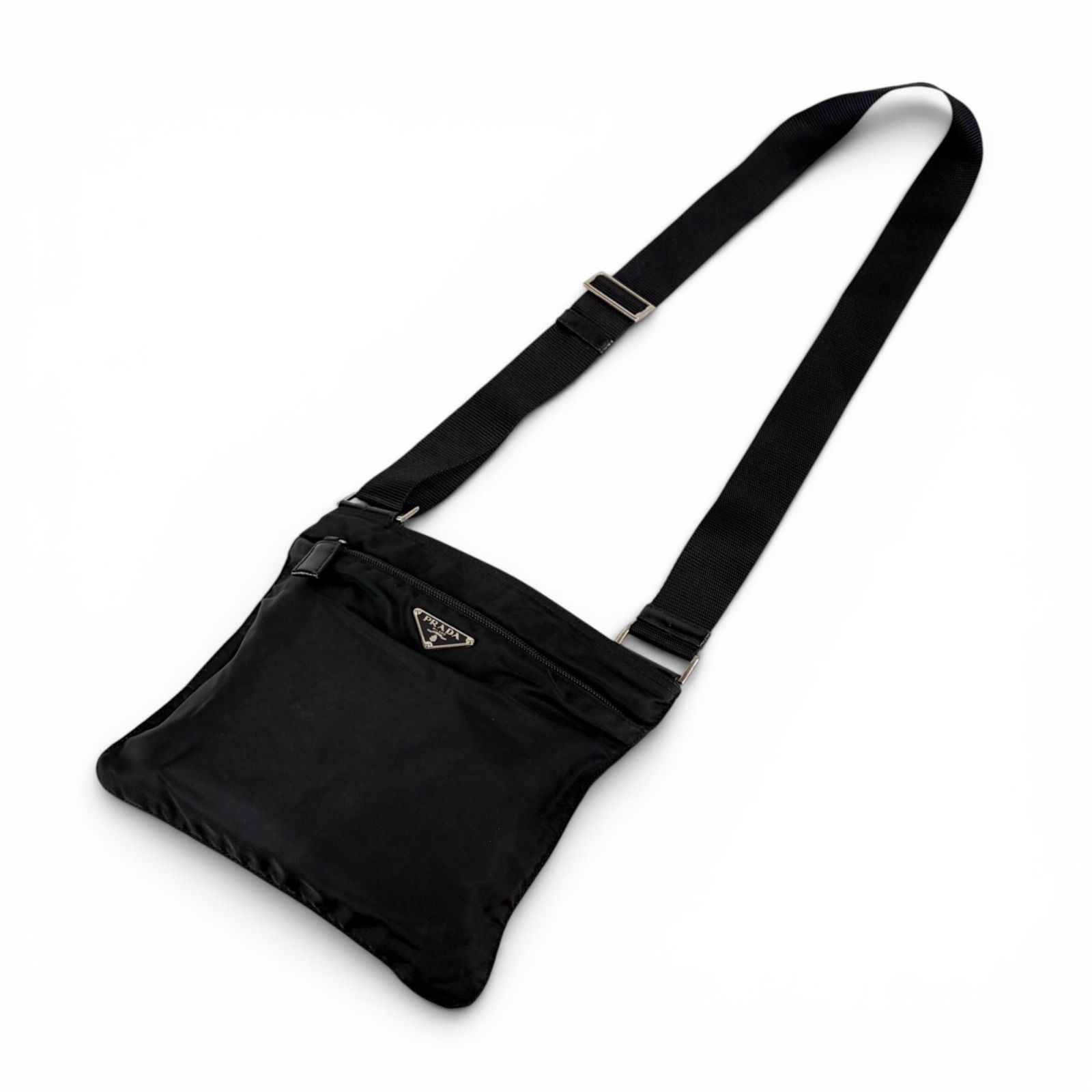 プラダ PRADA トライアングルロゴ テスートナイロン ミニショルダー 