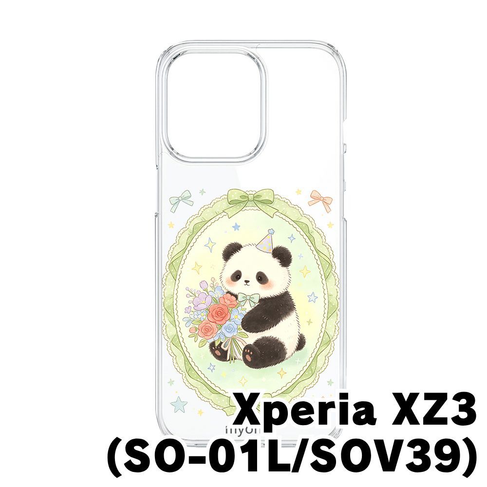 新品未使用】Xperia XZ3 SO-01L/SOV39 クリア ハードケース (花輪