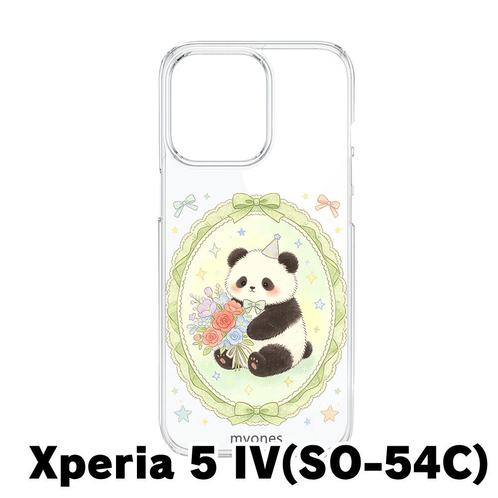 新品未使用】Xperia 5 IV SO-54C クリア ハードケース (花輪パンダ