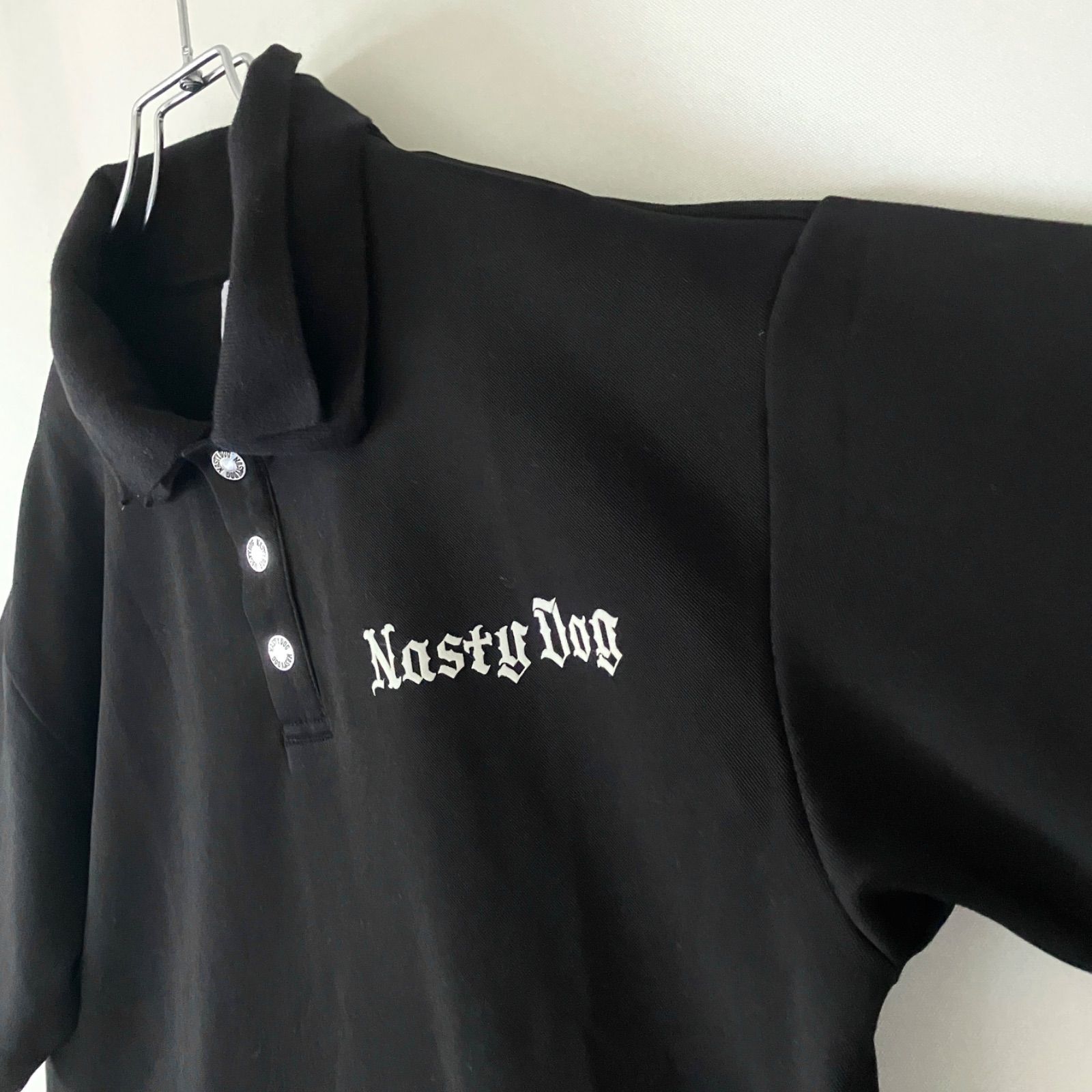 NASTY DOG ナスティードッグ襟二重レイヤード ポロシャツボンディング