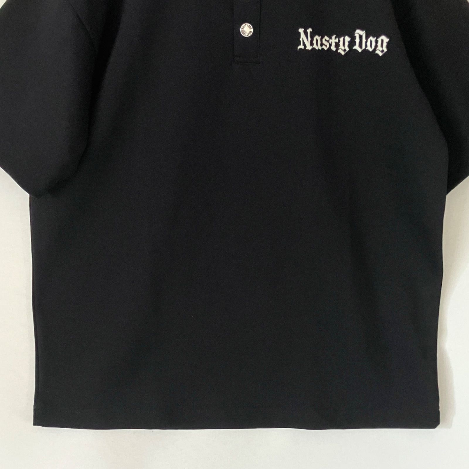 NASTY DOG ナスティードッグ襟二重レイヤード ポロシャツボンディング