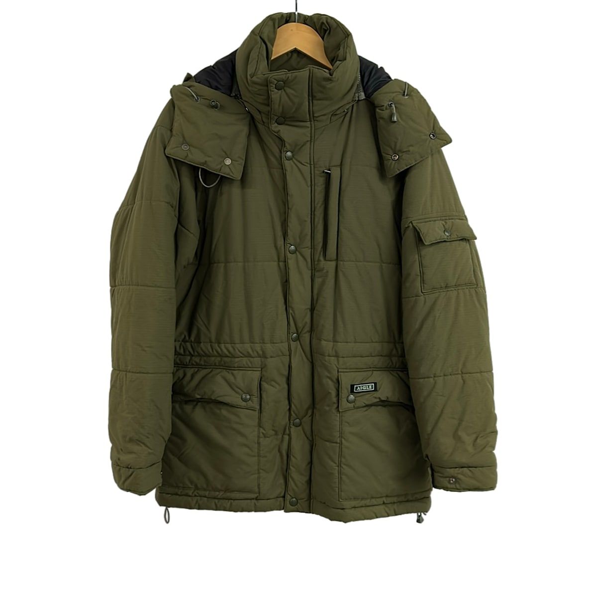 AIGLE(エーグル) コート サイズL メンズ - カーキ 長袖/中綿/冬 7,426円