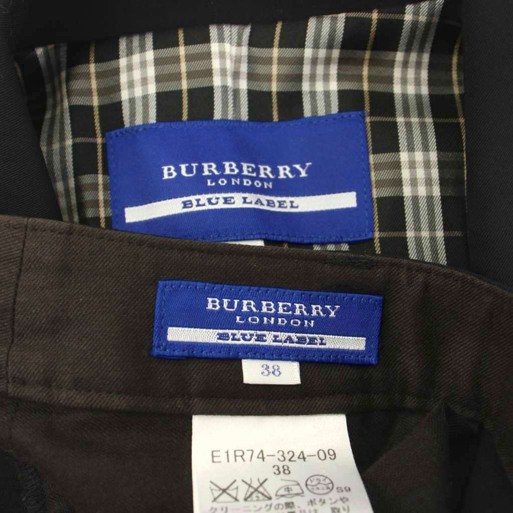 BURBERRY BLUE LABEL テーラードジャケット 38 セットアップ バーバリーブルーレーベル BURBERRY BLUE LABEL スーツ セットアップ